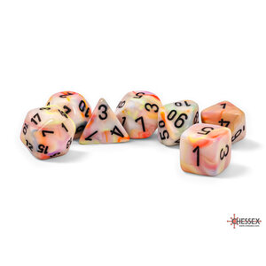Chessex Festive Mega-hedral Circus/black 7-Die set